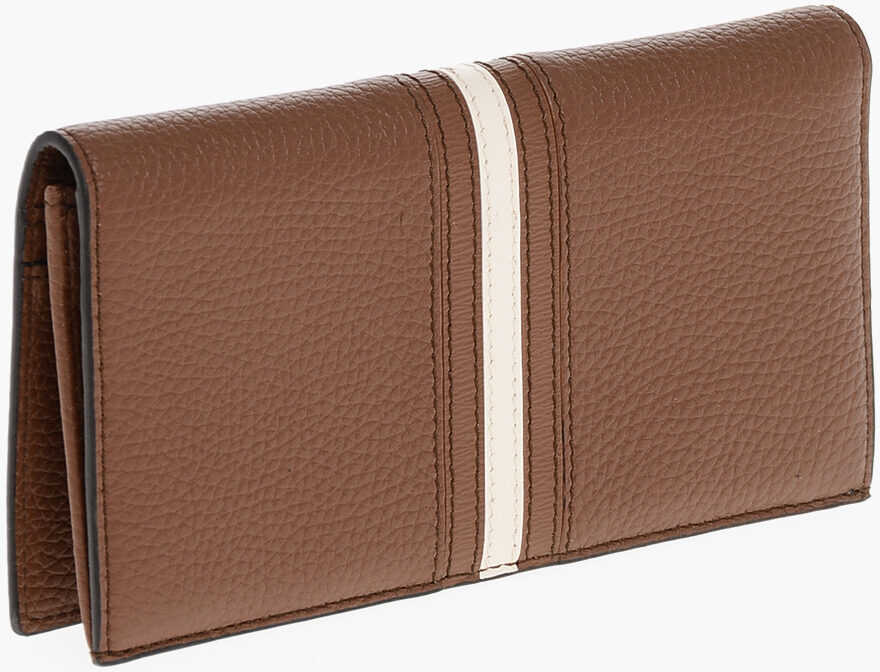 Portofele Bally Textured Leather Bifold Wallet Brown Barbati (BM 18376702) 2