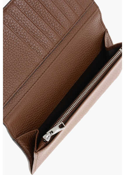 Portofele Bally Textured Leather Bifold Wallet Brown Barbati (BM 18376702) 4