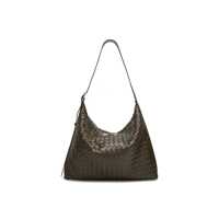 Genti de mana Bottega Veneta Traveller Medium Intrecciato Leather Hobo Bag Barbati