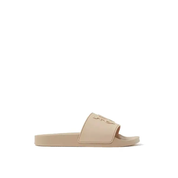 Papuci Palm Angels Palm Angels Monogram Pool Slides Beige Femei (BM 18376845) 1