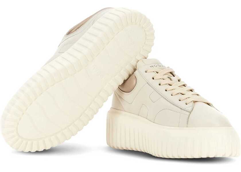 Sneakers Hogan Sneaker H-Stripes BEIGE Femei (BM 18376942) 4