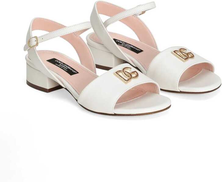 Sandale fara toc Dolce & Gabbana Sandalo WHITE Fete (BM 18376945) 2