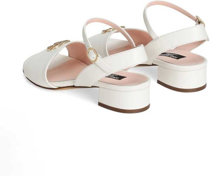 Sandale fara toc Dolce & Gabbana Sandalo WHITE Fete (BM 18376945) 3