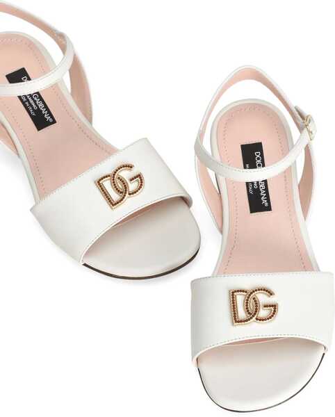 Sandale fara toc Dolce & Gabbana Sandalo WHITE Fete (BM 18376945) 4