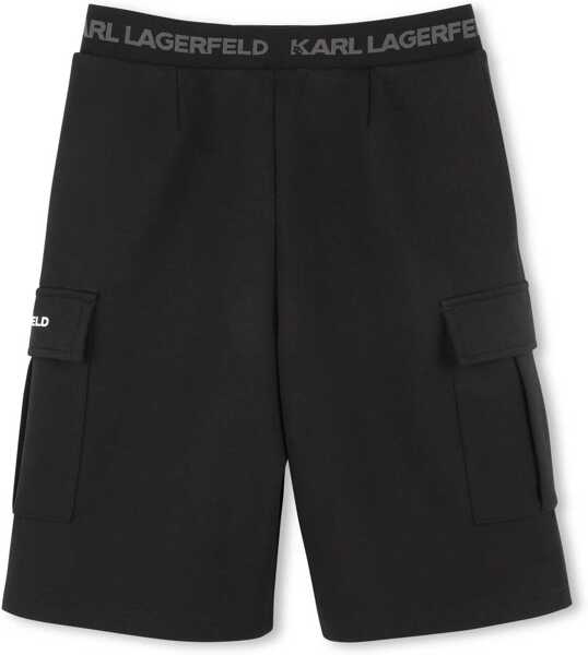 Pantaloni scurti Karl Lagerfeld Bermuda BLACK Baieti (BM 18376993) 2