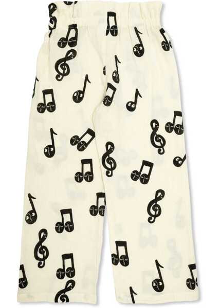 Pantaloni casual MINI RODINI Pants WHITE Fete (BM 18377032) 2