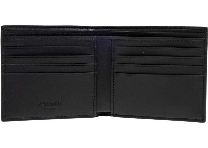 Portofele Alexander McQueen Bifold Wallet The Skull BLACK Barbati (BM 18377038) 4