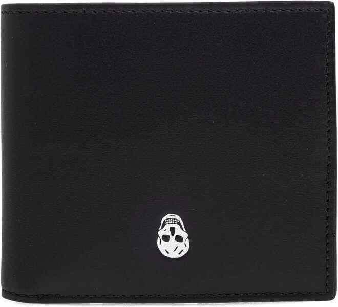 Portofele Alexander McQueen Bifold Wallet The Skull BLACK Barbati (BM 18377038) 1