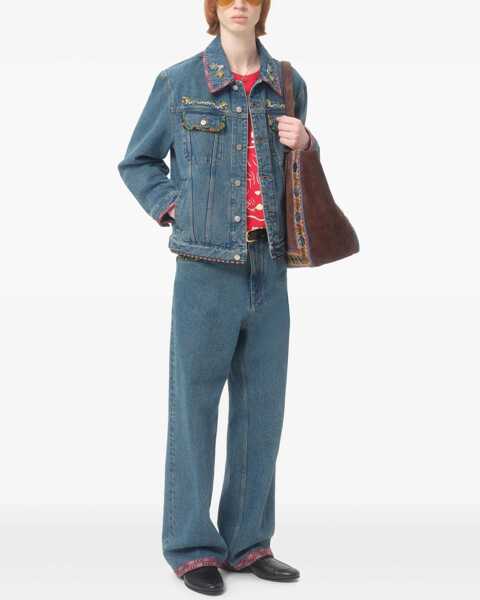 Bomber jacket Valentino Garavani Bead-Embroidered Denim Jacket BLUE Barbati (BM 18377197) 2