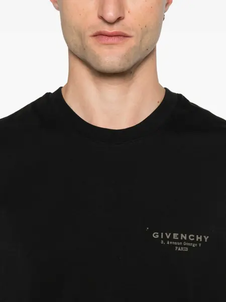 Tricouri Givenchy Cotton T-Shirt BLACK Barbati (BM 18377290) 4