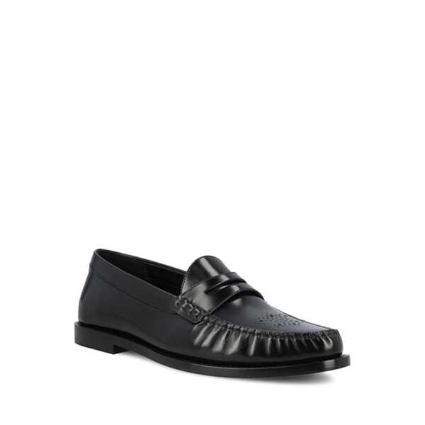 Mocasini Cline Celine Vivienne Bullskin Loafers Black Barbati (BM 18377322) 2