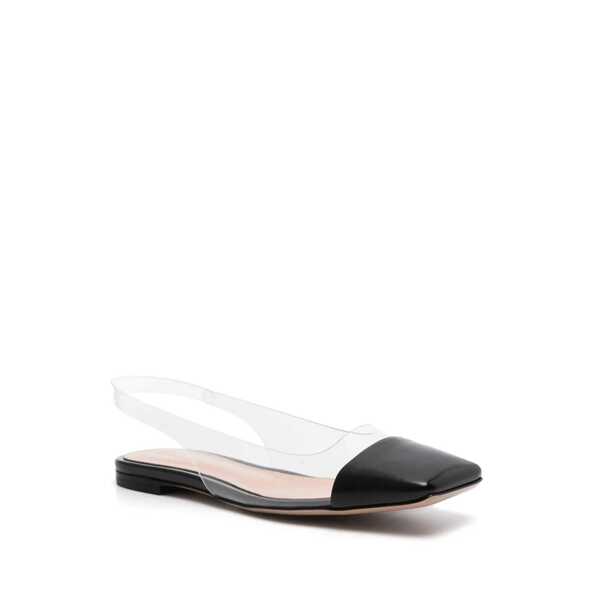 Pantofi fara toc Gianvito Rossi Gianvito Rossi Plexi Slingback Flats Black Femei (BM 18377328) 2
