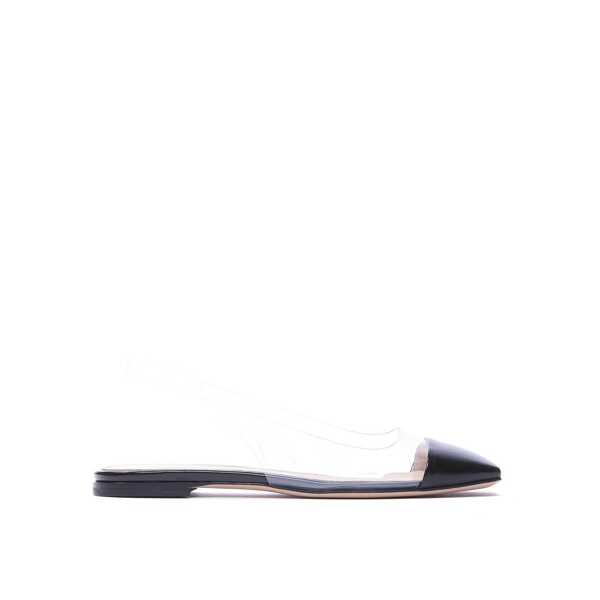 Pantofi fara toc Gianvito Rossi Gianvito Rossi Plexi Slingback Flats Black Femei (BM 18377328) 1