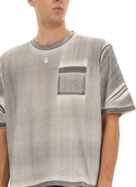 Tricouri Alexander McQueen Cropped T-Shirt GREY Barbati (BM 18377398) 4