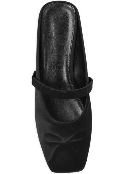 Balerini Marni Ballerina Sabot Little Bow BLACK Femei (BM 18377416) 4
