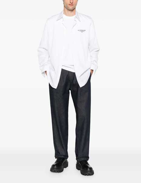 Camasi casual Givenchy Shirt With Logo WHITE Barbati (BM 18377443) 2