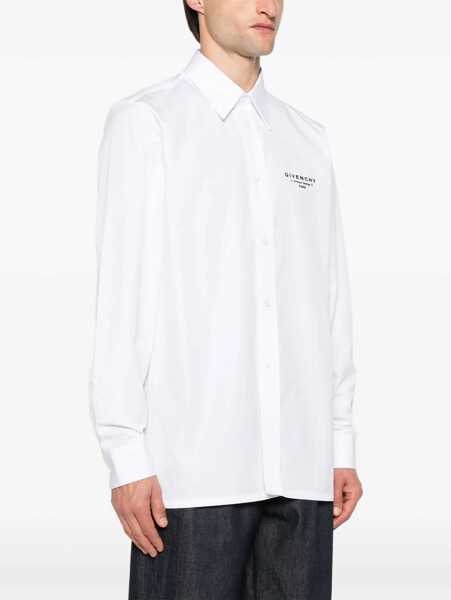 Camasi casual Givenchy Shirt With Logo WHITE Barbati (BM 18377443) 3