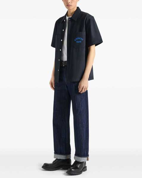 Camasi casual Givenchy Cotton Shirt BLUE Barbati (BM 18377449) 3