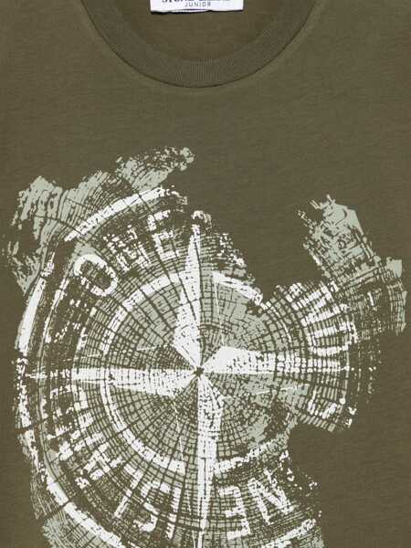 Tricouri Stone Island T-Shirt MILITARY GREEN Baieti (BM 18377458) 3