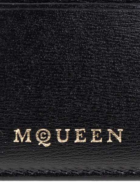Portofele Alexander McQueen Card Holder With Logo BLACK Femei (BM 18377506) 3