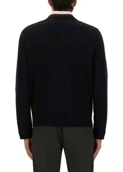 Pulovere casual Paul Smith Shirt With Embroidered Logo BLUE Barbati (BM 18377509) 3