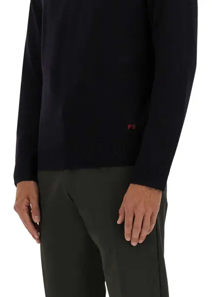 Pulovere casual Paul Smith Shirt With Embroidered Logo BLUE Barbati (BM 18377509) 4