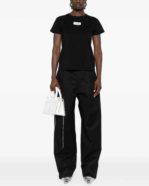 Tricouri MM6 Maison Margiela T-Shirt In Cotone BLACK Femei (BM 18377539) 2