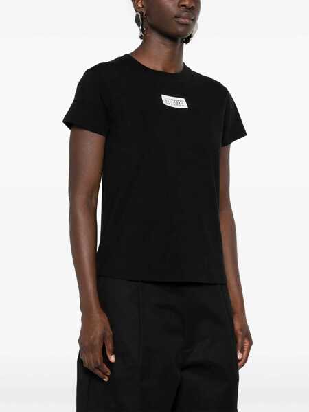 Tricouri MM6 Maison Margiela T-Shirt In Cotone BLACK Femei (BM 18377539) 3
