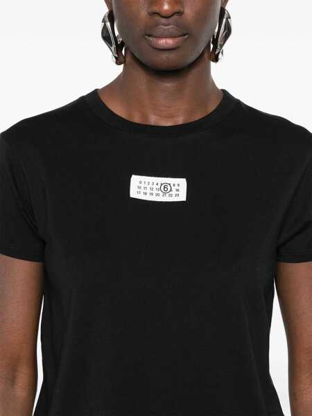 Tricouri MM6 Maison Margiela T-Shirt In Cotone BLACK Femei (BM 18377539) 5