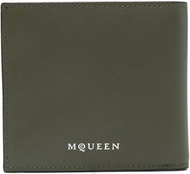 Portofele Alexander McQueen Bifold Wallet The Skull BROWN Barbati (BM 18377560) 2
