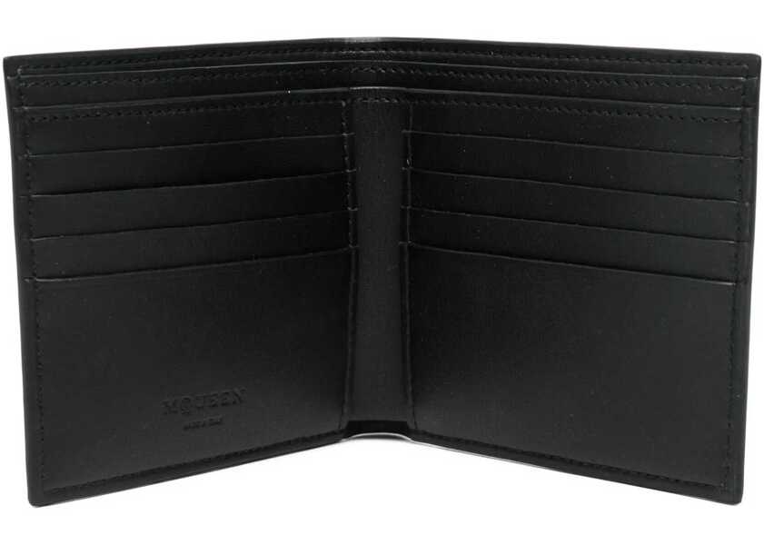 Portofele Alexander McQueen Bifold Wallet The Skull BROWN Barbati (BM 18377560) 3