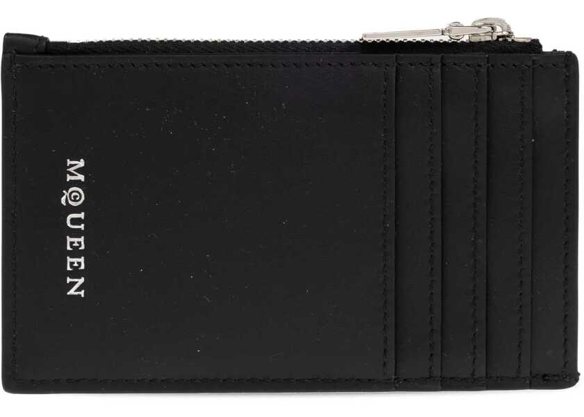 Portofele Alexander McQueen Card Holder Skull BLACK Barbati (BM 18377575) 2