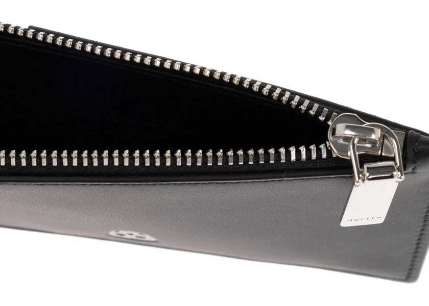 Portofele Alexander McQueen Card Holder Skull BLACK Barbati (BM 18377575) 4