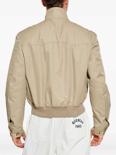Jachete Alexander McQueen Harrington Cropped Jacket BEIGE Barbati (BM 18377578) 4