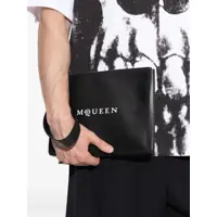 Genti de mana Alexander McQueen pentru Barbati - Genti de mana Alexander McQueen Pouch With Logo BLACK Barbati (BM 18377581) - B-mall.ro