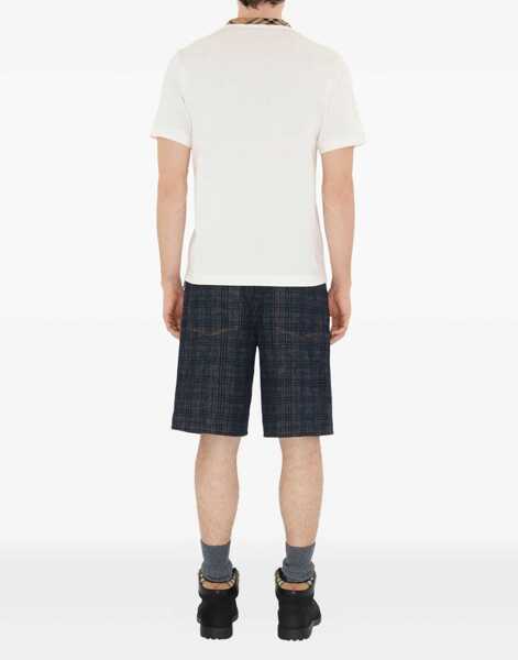 Tricouri Burberry Cotton T-Shirt WHITE Barbati (BM 18377587) 3