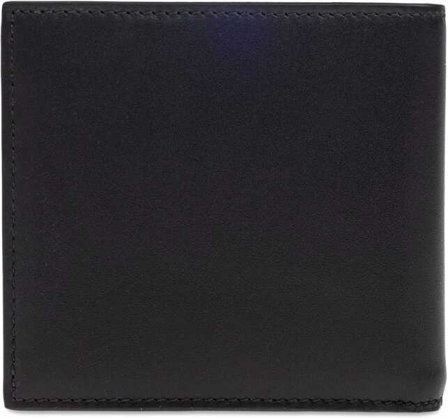 Portofele Alexander McQueen Bifold Wallet With Logo BLACK Barbati (BM 18377593) 2