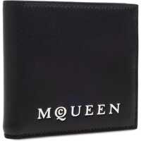 Accesorii Alexander McQueen pentru Barbati - Portofele Alexander McQueen Bifold Wallet With Logo BLACK Barbati (BM 18377593) - B-mall.ro