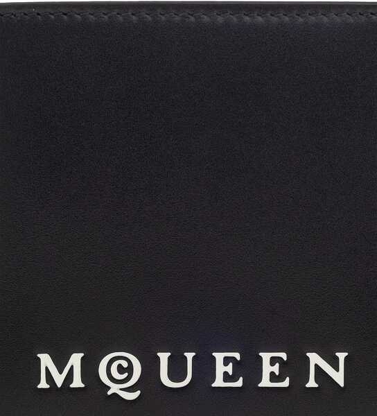 Portofele Alexander McQueen Bifold Wallet With Logo BLACK Barbati (BM 18377593) 5