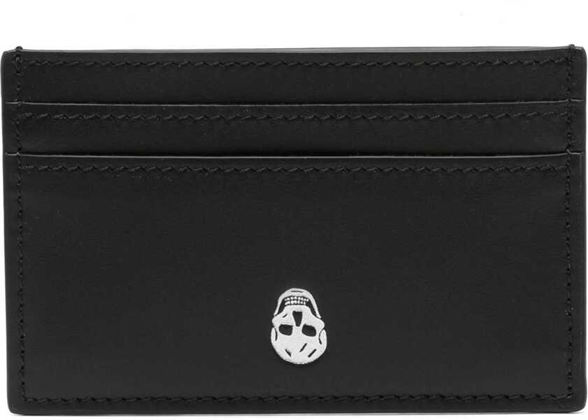Portofele Alexander McQueen Card Holder Skull BLACK Barbati (BM 18377620) 2