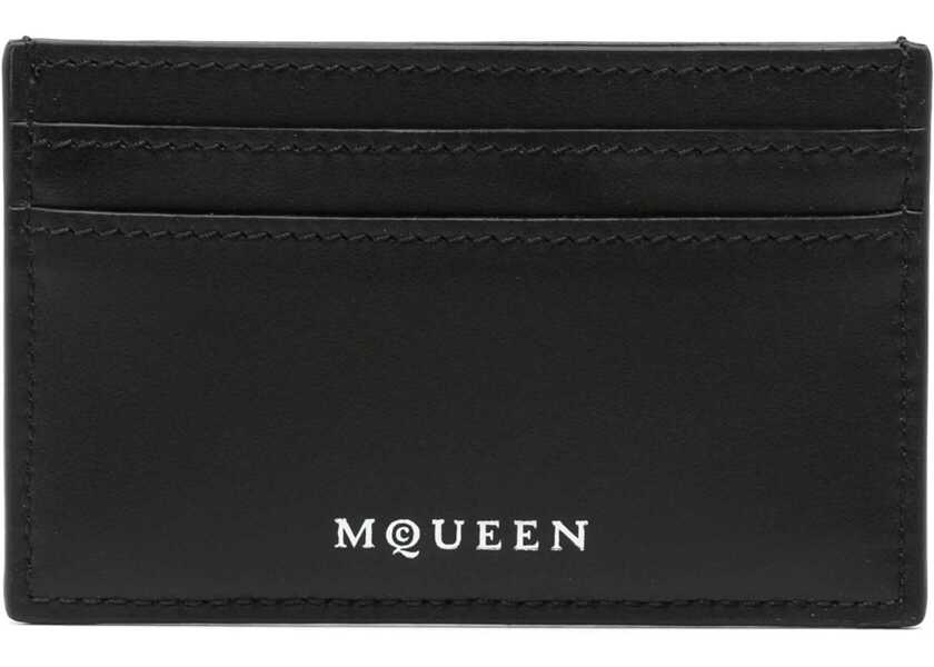 Portofele Alexander McQueen Card Holder Skull BLACK Barbati (BM 18377620) 1