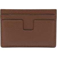 Portofele pentru Barbati - Portofele Tom Ford T Line Classic Card Holder BROWN Barbati (BM 18377629) - B-mall.ro