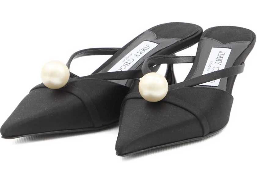 Pantofi cu toc Jimmy Choo Sana Mule 50 BLACK Femei (BM 18377776) 5
