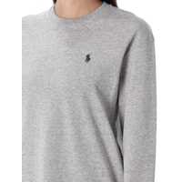 Imbracaminte Ralph Lauren Dama - Tricouri Polo Ralph Lauren Polo Ralph Lauren Cotton Jersey Long-Sleeve T-Shirt COBBLESTONE HEATER GREY Femei (BM 18378393) - B-mall.ro