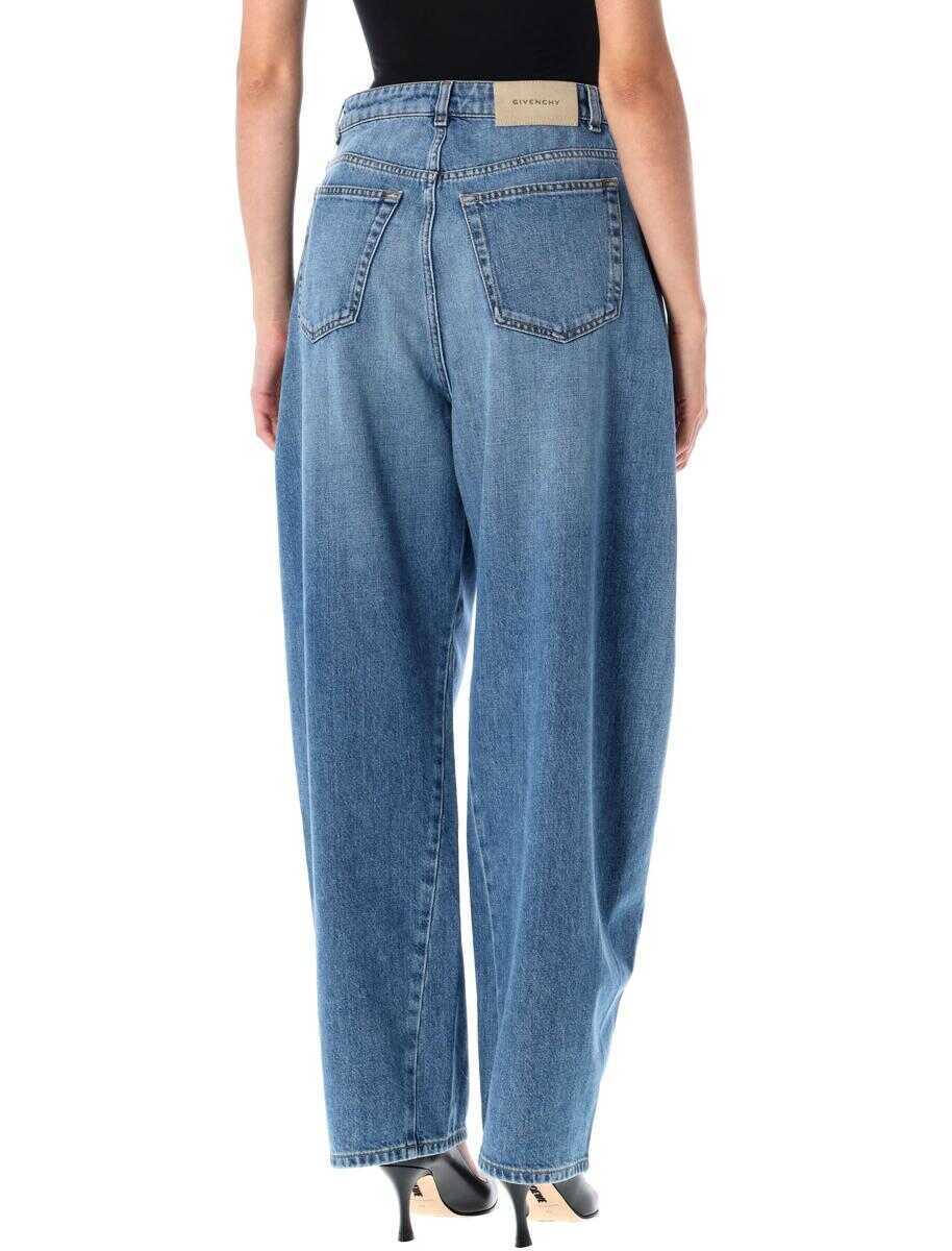 Blugi Givenchy Givenchy Cocoon Denim Pant MEDIUM BLUE Femei (BM 18378453) 2