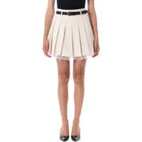 Fuste Self-Portrait Twill Pleated Mini Skirt Femei