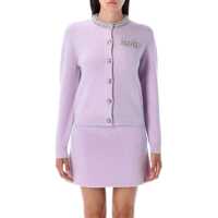 Cardigane Self-Portrait Self-Portrait Crystal Trim Cardigan