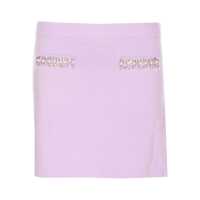 Fuste Self-Portrait Crystal Trim Knit Skirt Femei