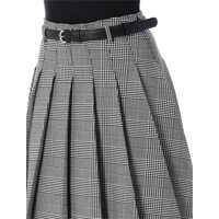 Fuste Self-Portrait Dama - Fuste Self-Portrait Self-Portrait Prince Of Wales Check Pleated Midi Skirt Black Femei (BM 18378531) - B-mall.ro