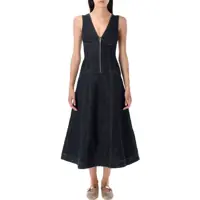 Rochii Self-Portrait Denim Midi Dress Femei